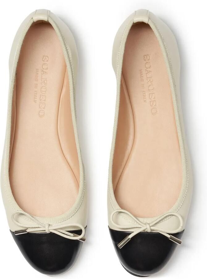 Scarosso Carla leren ballerina's Beige - Foto 2