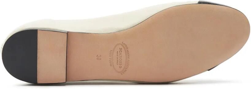 Scarosso Carla leren ballerina's Beige - Foto 4