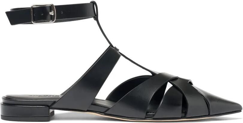 Scarosso Clara sandalen met gekruiste bandjes Zwart