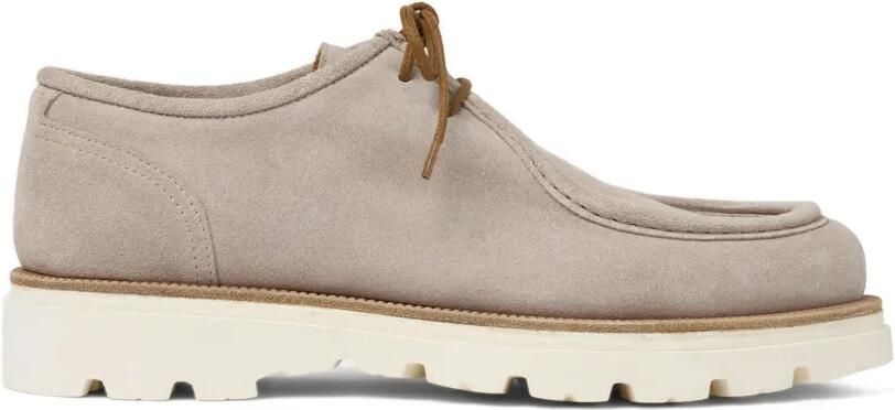 Scarosso Damiano derby schoenen met chunky zool Beige