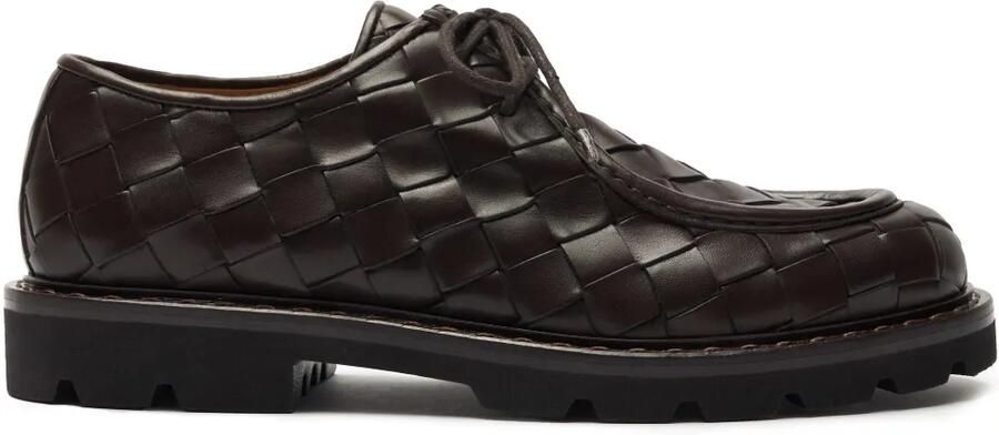 Scarosso Damiano leren derby schoenen Bruin