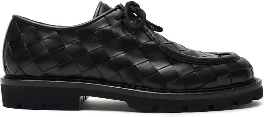 Scarosso Damiano leren derby schoenen Zwart