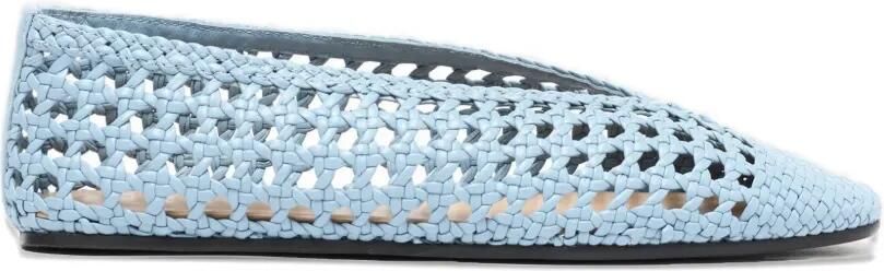 Scarosso Ella geweven ballerina's Blauw