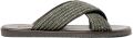 Scarosso Ettore raffia sandalen met gekruiste bandjes Groen - Groen