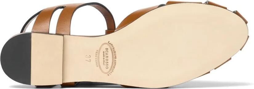 Scarosso Gala sandalen met gekooid detail Bruin - Foto 4
