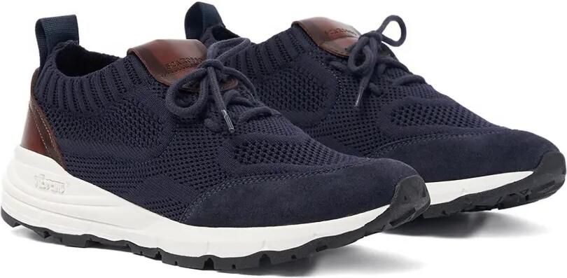 Scarosso Gebreide mesh sneakers Blauw