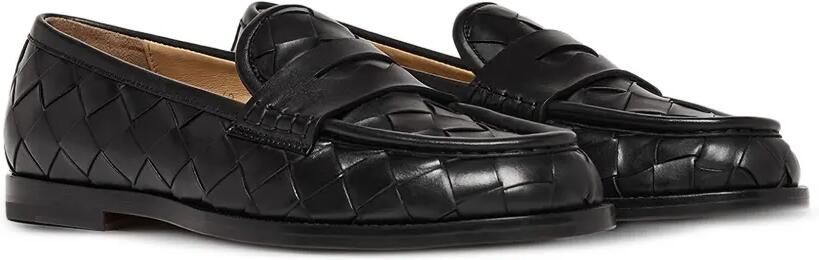 Scarosso Geweven leren loafers Zwart - Foto 5