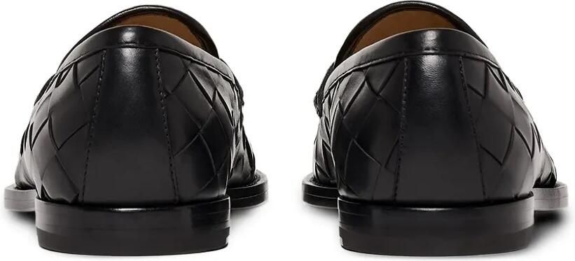 Scarosso Geweven leren loafers Zwart - Foto 3