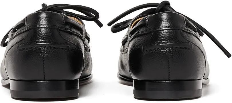 Scarosso Ginevro leren bootschoenen met veters Zwart - Foto 3