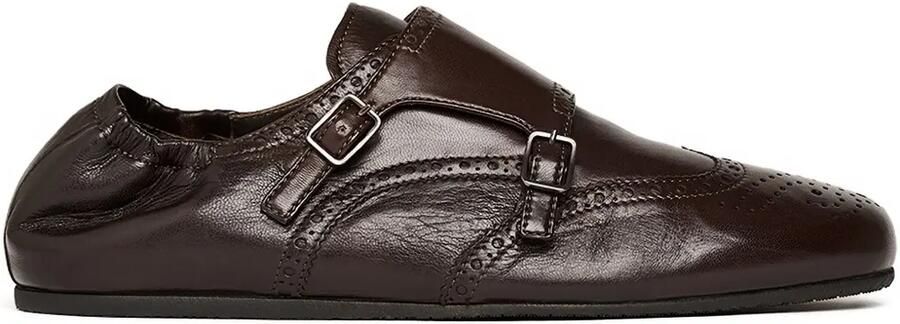 Scarosso Johnny brogue gespschoenen Bruin