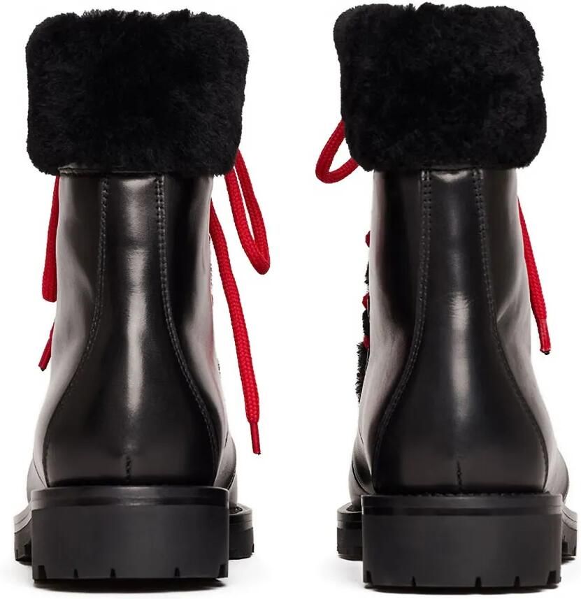 Scarosso Lace-up lammy veterlaarzen Zwart - Foto 2