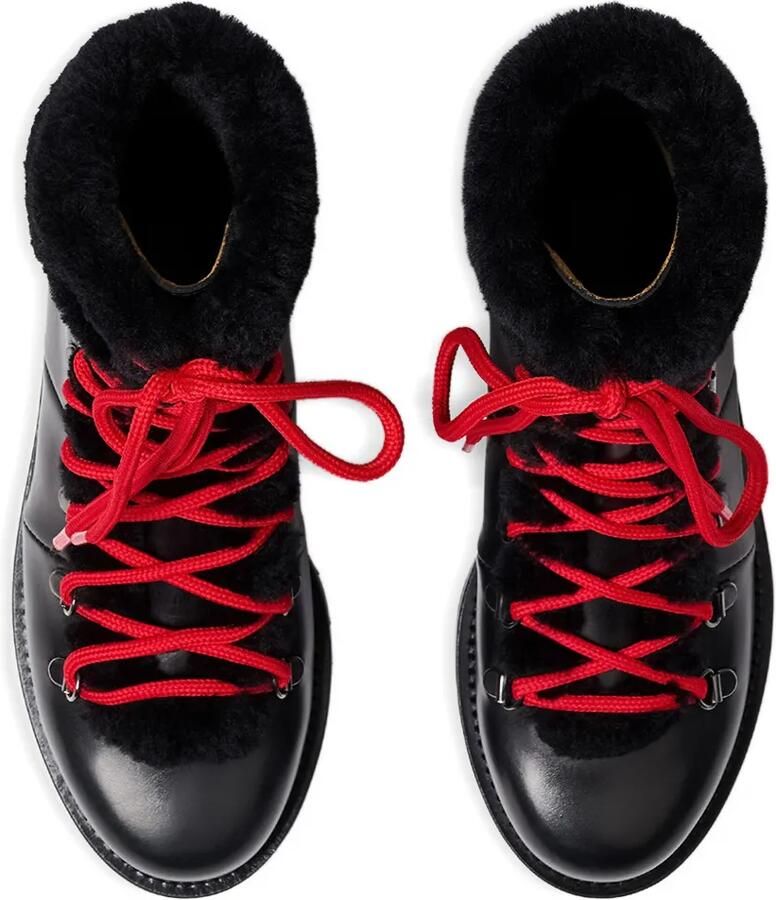 Scarosso Lace-up lammy veterlaarzen Zwart - Foto 3