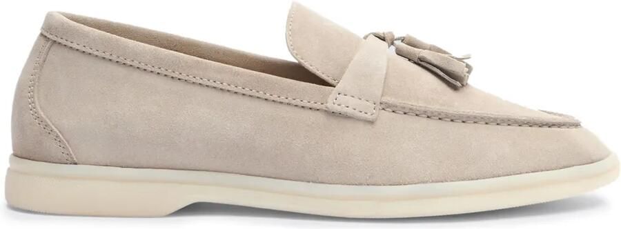 Scarosso Leandra loafers van kalfsleer Beige