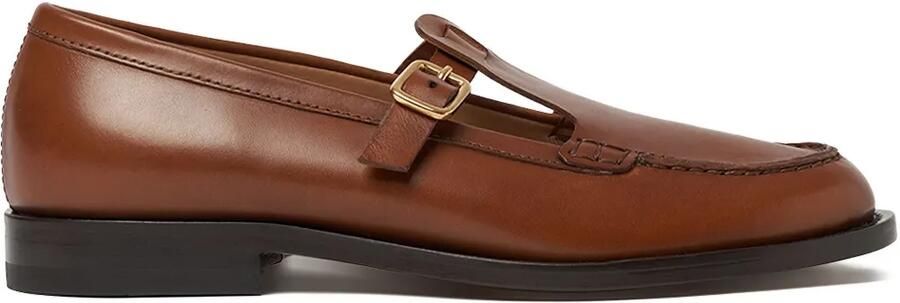 Scarosso Leren loafers Bruin