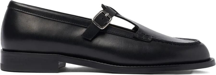 Scarosso Leren loafers Zwart
