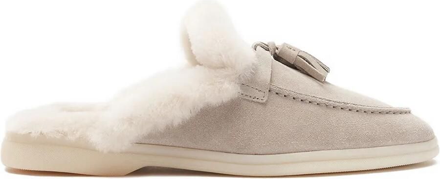 Scarosso Lucrezia suède muiltjes Beige