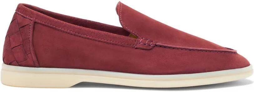 Scarosso Ludovica suède loafers Rood