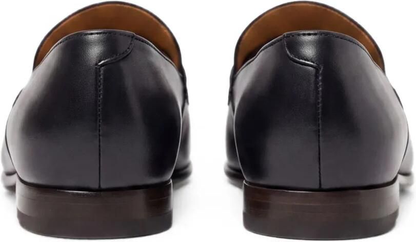 Scarosso Maude loafers met brogue-detail Zwart