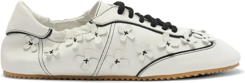 Scarosso Riley Flowers sneakers met ronde neus Wit