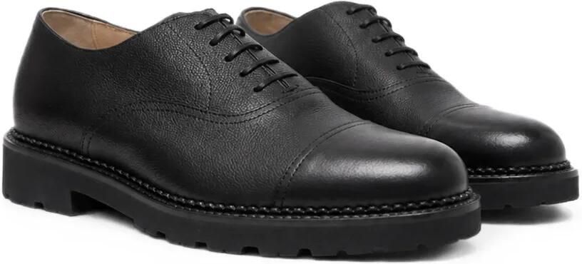 Scarosso Rupert oxford schoenen van gehamerd leer Zwart - Foto 4