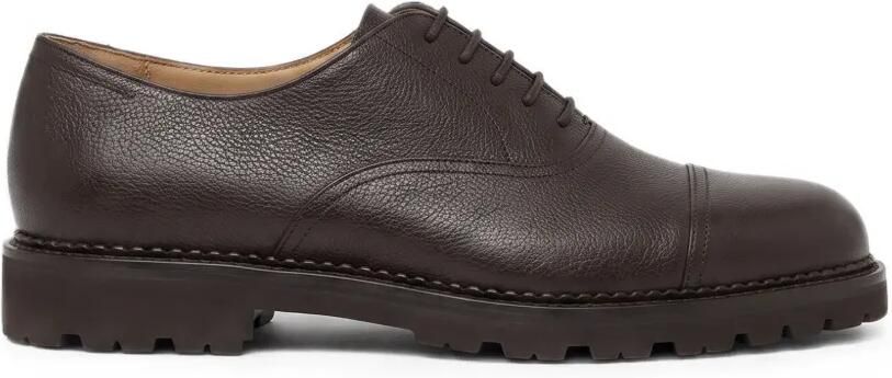 Scarosso Rupert Oxford schoenen van leer met textuur Bruin