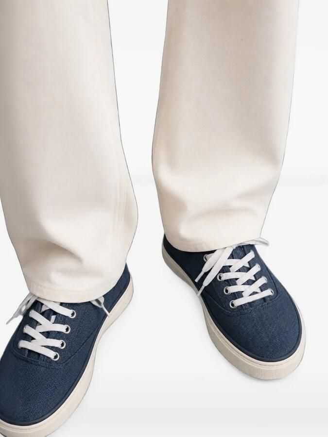 Scarosso Sirio Drill katoenen sneakers Blauw - Foto 3