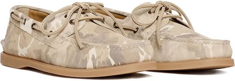 Scarosso Suède bootschoenen met camouflageprint Beige - Foto 5