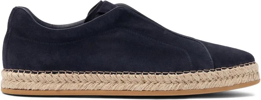 Scarosso Suède espadrilles Blauw