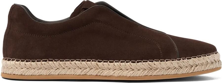 Scarosso Suède espadrilles Bruin