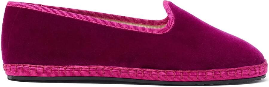 Scarosso Valentina fluwelen slippers Roze