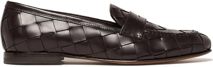Scarosso Valeria geweven loafers Bruin