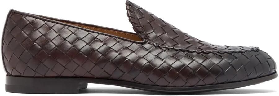 Scarosso Vittorio geweven leren loafers Bruin