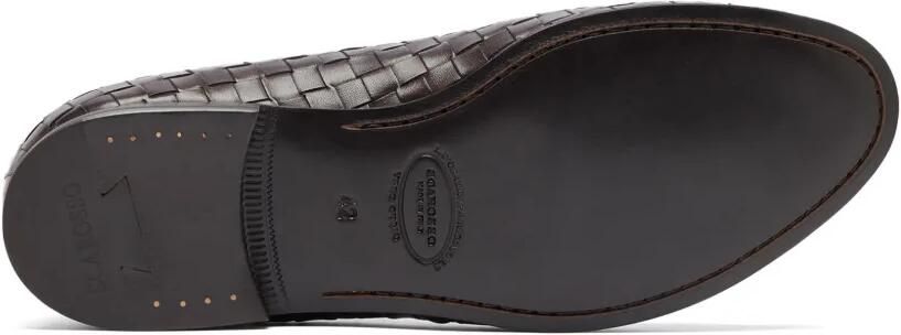 Scarosso Vittorio geweven leren loafers Bruin - Foto 4