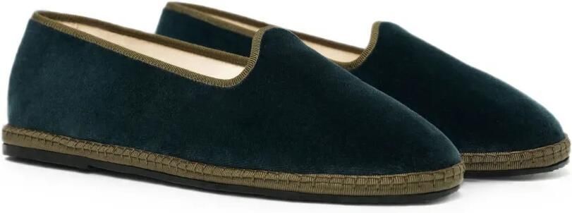 Scarosso William IV fluwelen slippers Groen