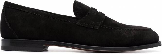 Scarosso Stefano leren loafers Zwart