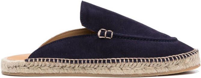 Scarosso Suède espadrilles Blauw