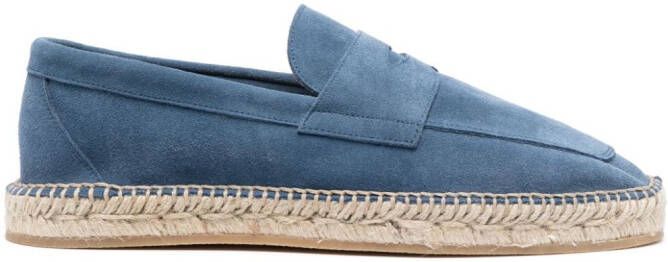 Scarosso Suède espadrilles Blauw