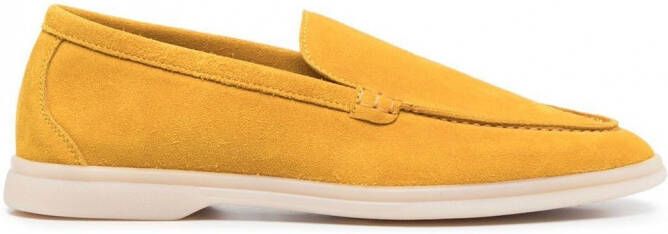 Scarosso Suède loafers Geel