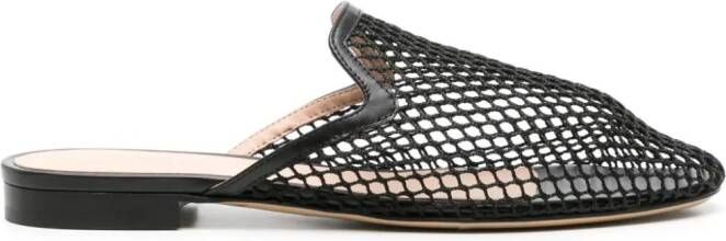 Scarosso Summer Gio mesh mules Zwart