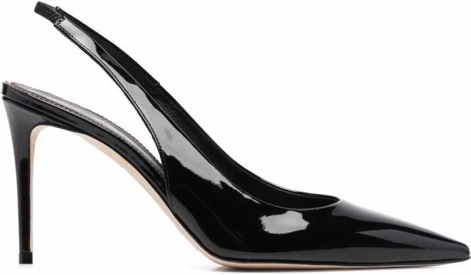 Scarosso Sutton leren pumps Zwart