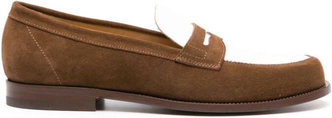 Scarosso Tweekleurige loafers Bruin