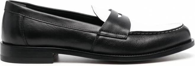 Scarosso Tweekleurige loafers Zwart