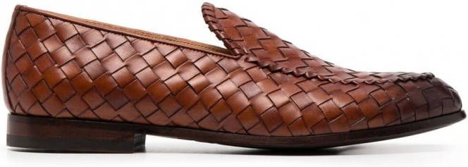 Scarosso Vittorio geweven loafers Bruin