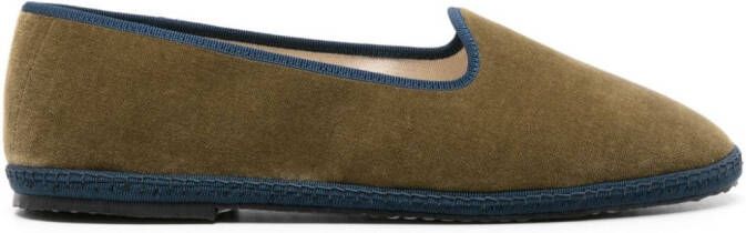 Scarosso William IV fluwelen loafers Groen