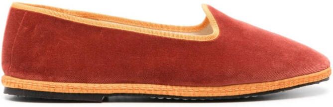 Scarosso William IV velvet loafers Oranje