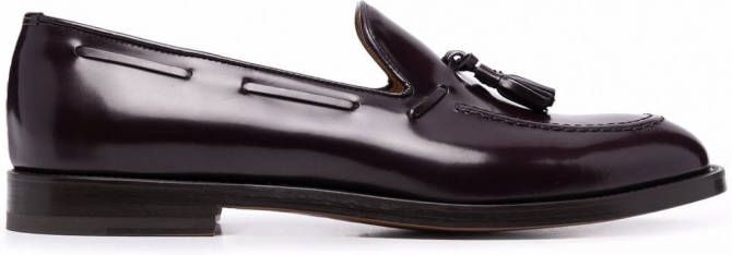 Scarosso William leren loafers Paars