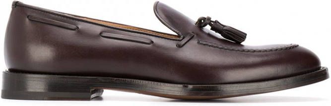 Scarosso William loafers met kwastje Bruin