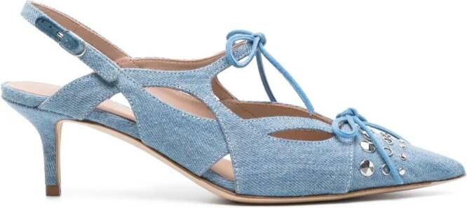 Scarosso x Paula Cademartori Blazing 60 denim pumps Blauw