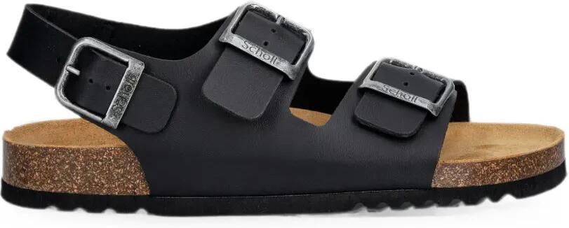 Scholl AXEL sandalen met gespsluiting en hielbandje Zwart