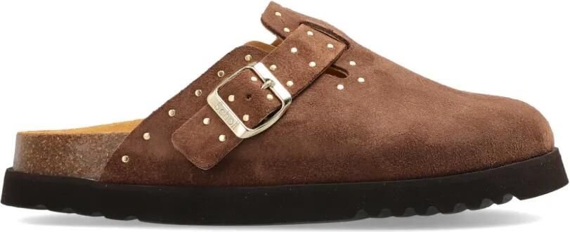 Scholl Beatriz Clog muiltjes met studs Bruin